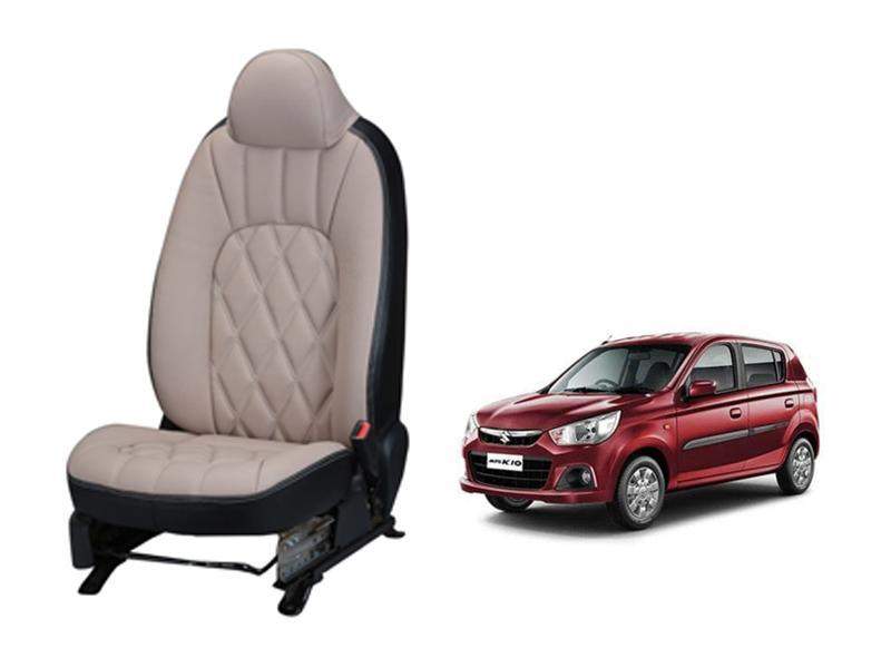 Maruti Suzuki Alto K10 Threading SERIES 3D CUSTOM ART LEATHER CAR SEAT COVERS