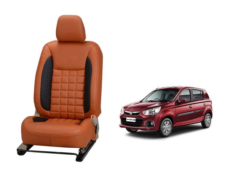 Maruti Suzuki Alto K10 Prism Series 3D Custom Nappa Leather Car Seat Covers