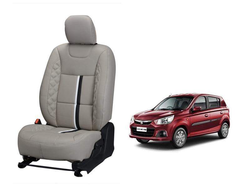 Maruti Suzuki Alto K10 Trace Series 3D Custom Nappa Leather Car Seat Covers