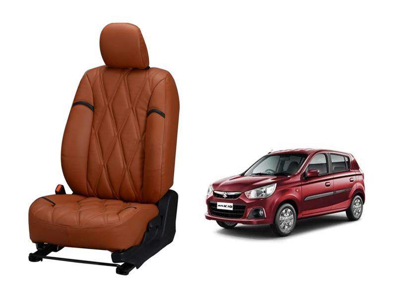 Maruti Suzuki Alto K10 Kite Series 3D Custom Nappa Leather Car Seat Covers