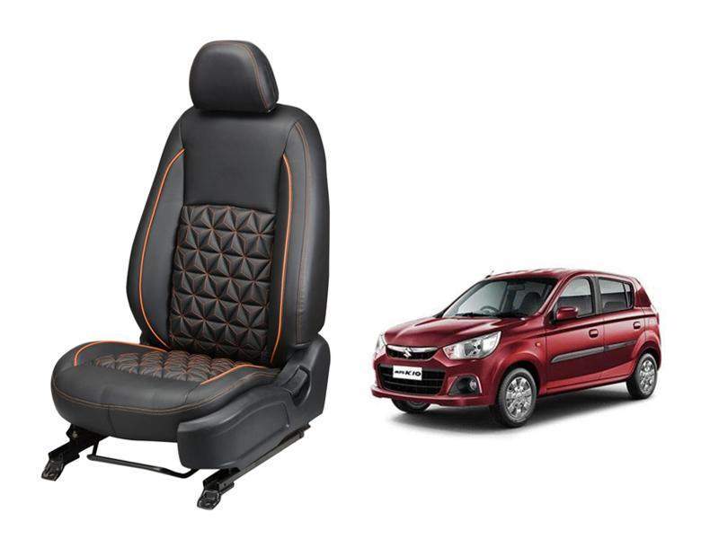 Maruti Suzuki Alto k10 Diamond Series 3D Custom Nappa Leather Car Seat Covers