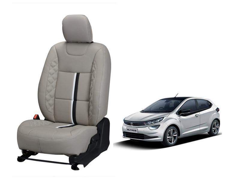 Tata Altroz Trace Series 3D Custom Nappa Leather Car Seat Covers