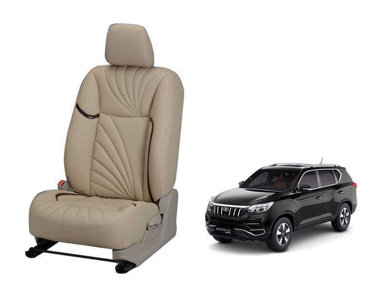 Mahindra Alturas Dove Series 3D Custom Nappa Leather Car Seat Covers