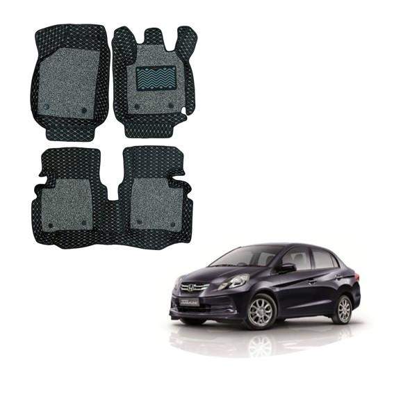 Honda Amaze (2012) Luxurious 7D Foot Mattress - Black/Grey Colour