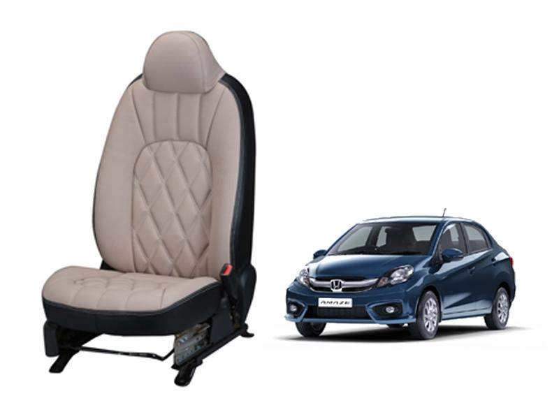 Honda Amaze (2016) Art Leather Seat Cover Threading Design