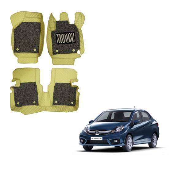 Honda Amaze (2016) Luxury 7D Foot Mattress - Beige Colour