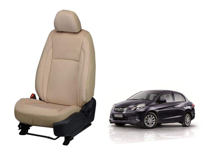 Honda Amaze (2012) Full Bucket Seat Cover - Velvet Series