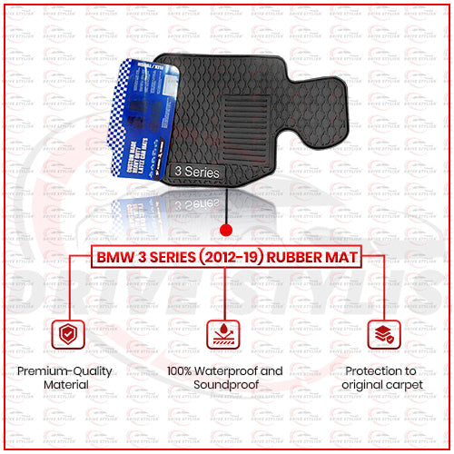 BMW 3 Series 2012-2019 Waterproof Rubber Mats