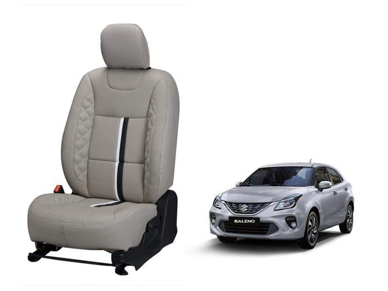 Maruti Suzuki Baleno Trace Series 3D Custom Nappa Leather Car Seat Covers