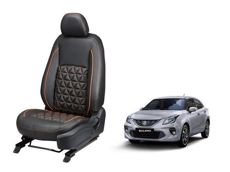 Maruti Suzuki Baleno Diamond Series 3D Custom Nappa Leather Car Seat Covers