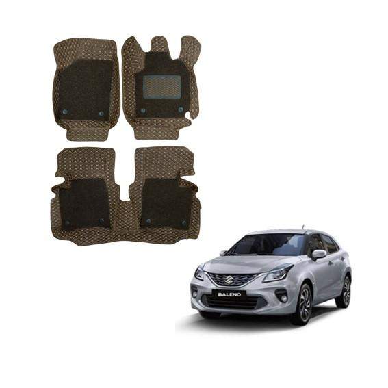 Maruti Suzuki Baleno Luxury Foot Mats - Brown Colour