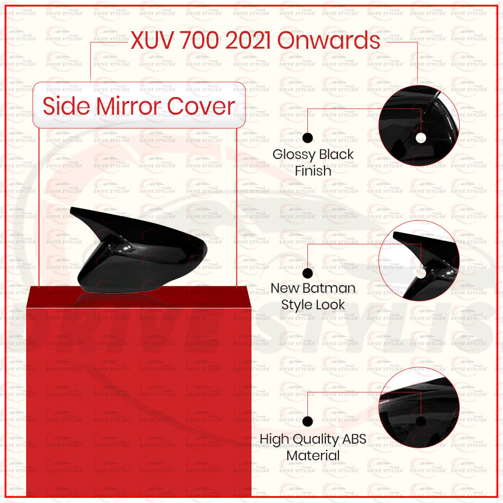 Batman Side Mirror Cover for Mahindra XUV 700 2021 Onwards
