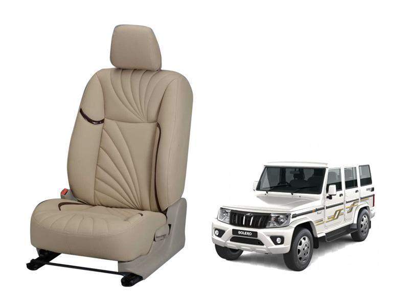Mahindra Bolero Dove Series 3D Custom Nappa Leather Car Seat Covers