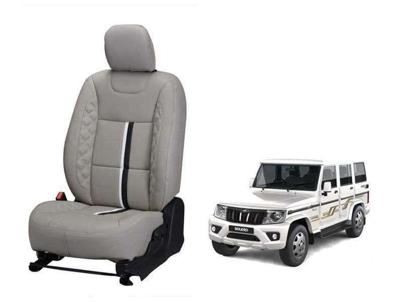 Mahindra Bolero Trace Series 3D Custom Nappa Leather Car Seat Covers