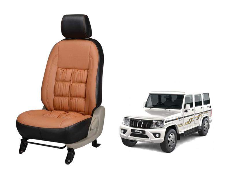 Mahindra Bolero Comfort Series 3D Custom Stallion Leather Car Seat Covers