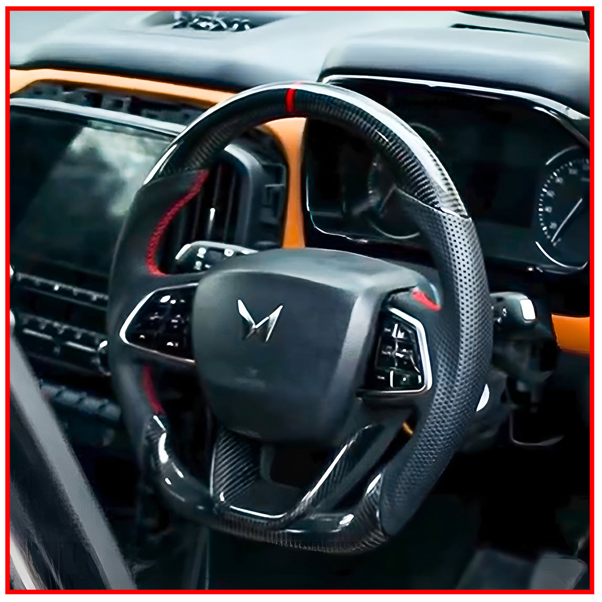 Carbon Copy Steering Wheel for Thar Roxx