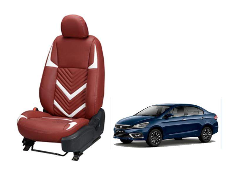 Maruti Suzuki Ciaz Zig Zag SERIES 3D CUSTOM ART LEATHER CAR SEAT COVERS