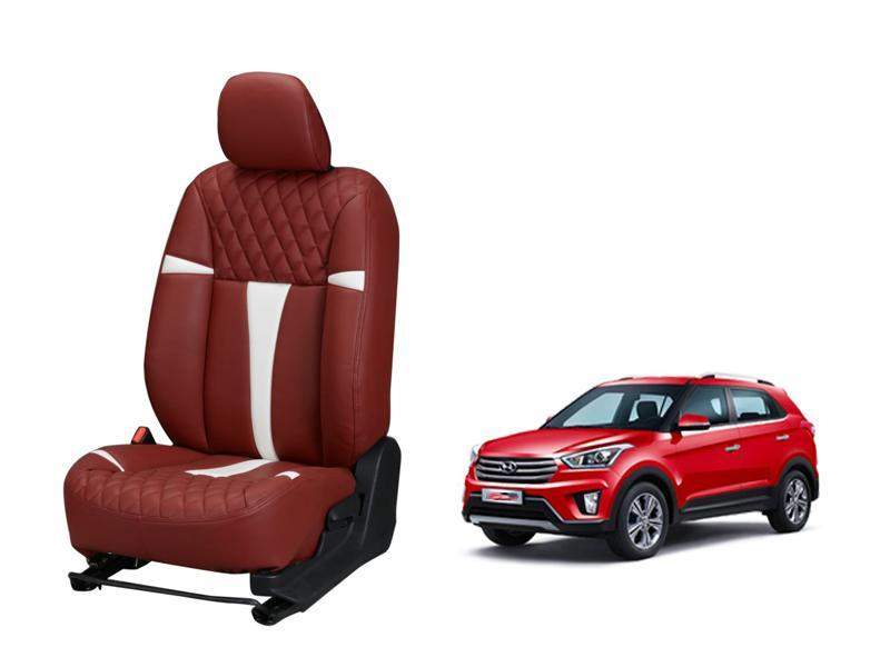 Hyundai Creta (2016) Art Leather Seat Cover - Racing Design