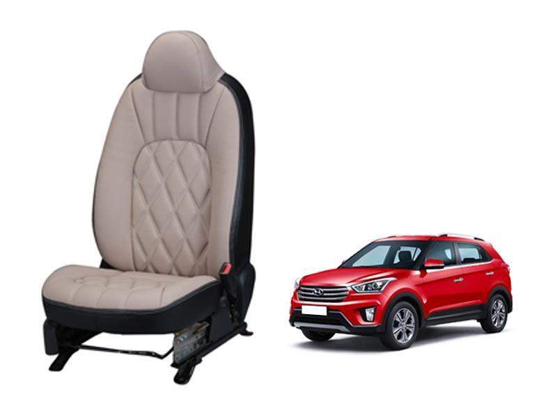 Hyundai Creta (2016) Art Leather Seat Cover - Threading Design