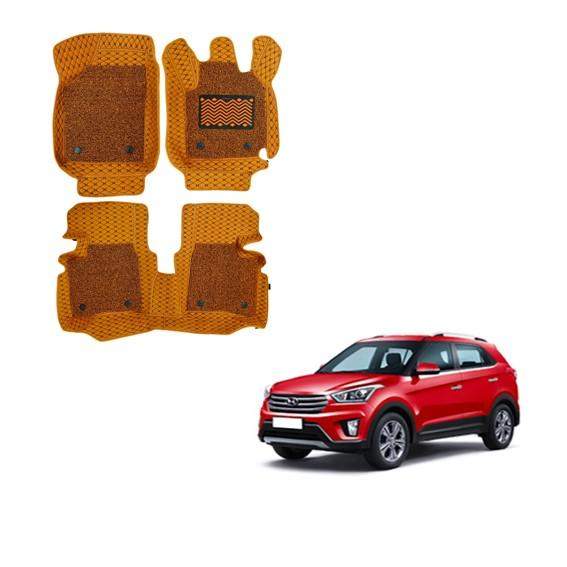 Hyundai Creta (2016) Superior 7D Boot Mat - Tan Colour