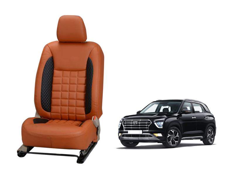 Hyundai Creta (2020) Nappa Leather Seat Cover - Prizm Design