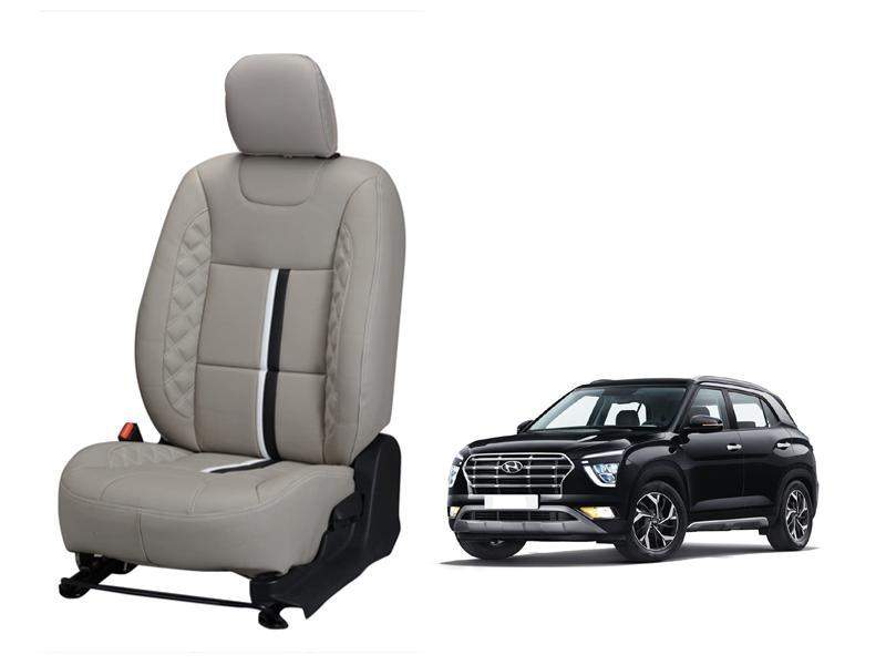 Hyundai Creta (2020) Nappa Leather Seat Cover - Center Line Design