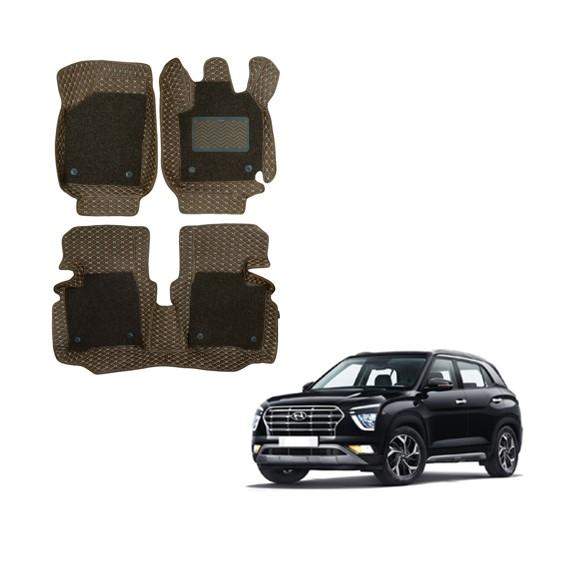 Hyundai Creta (2020) Premium 7D Mat Carpet - Brown Colour