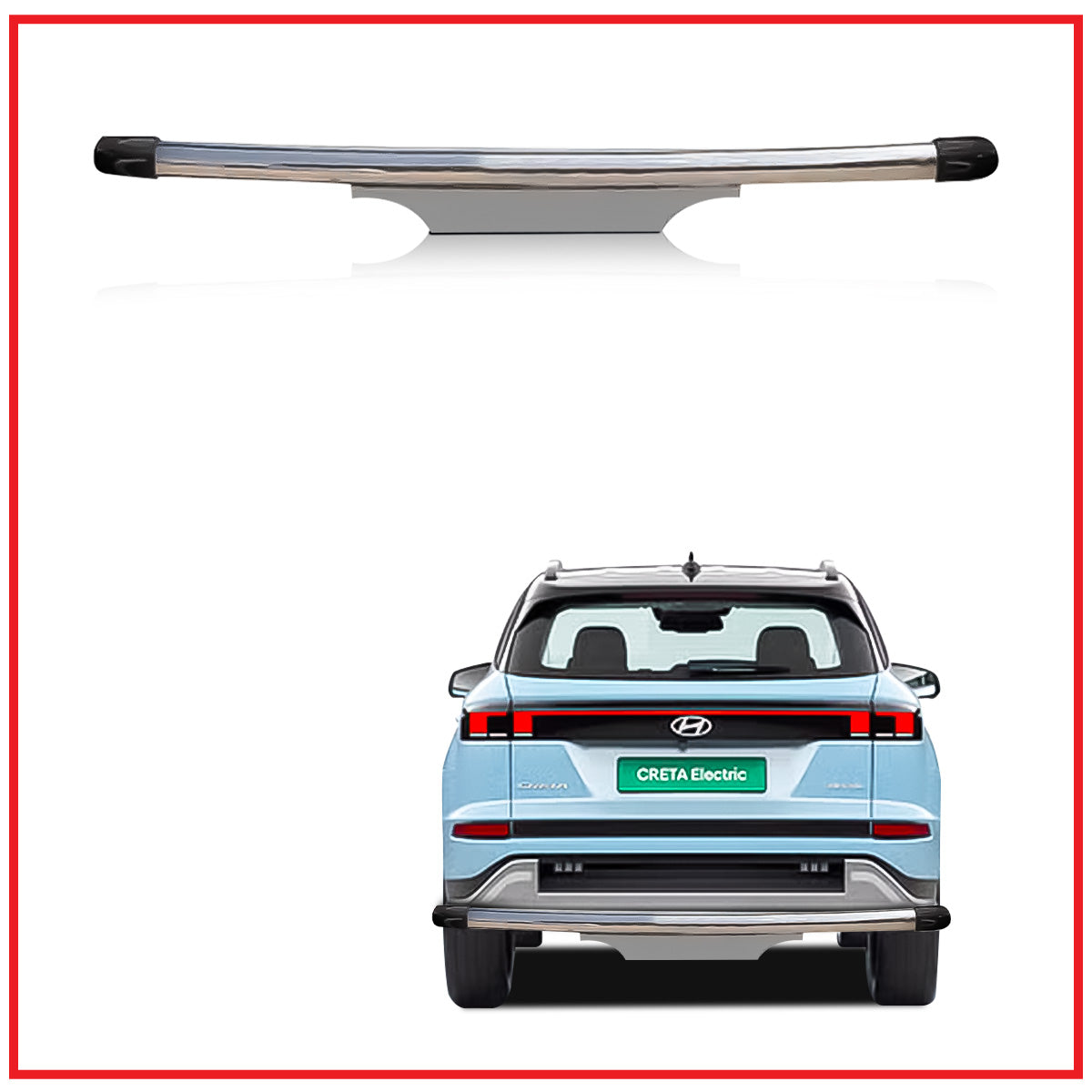 Creta Electric Rear Bumper Guard – Steel Active Design