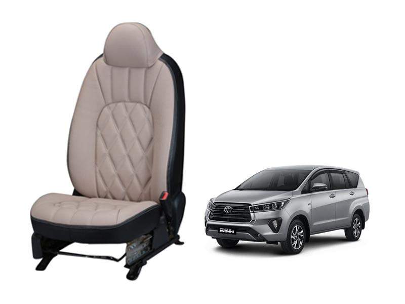 Toyota Innova Crysta 2021 Threading SERIES 3D CUSTOM ART LEATHER CAR SEAT COVERS