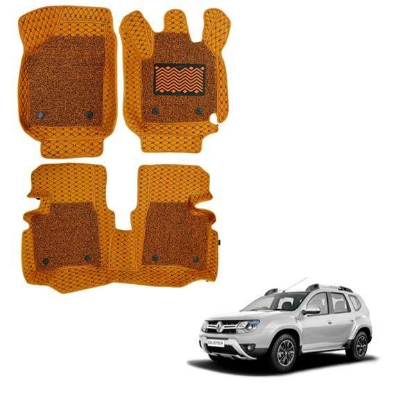 Renault Duster Luxurious 7D Mat Carpet - Tan Colour