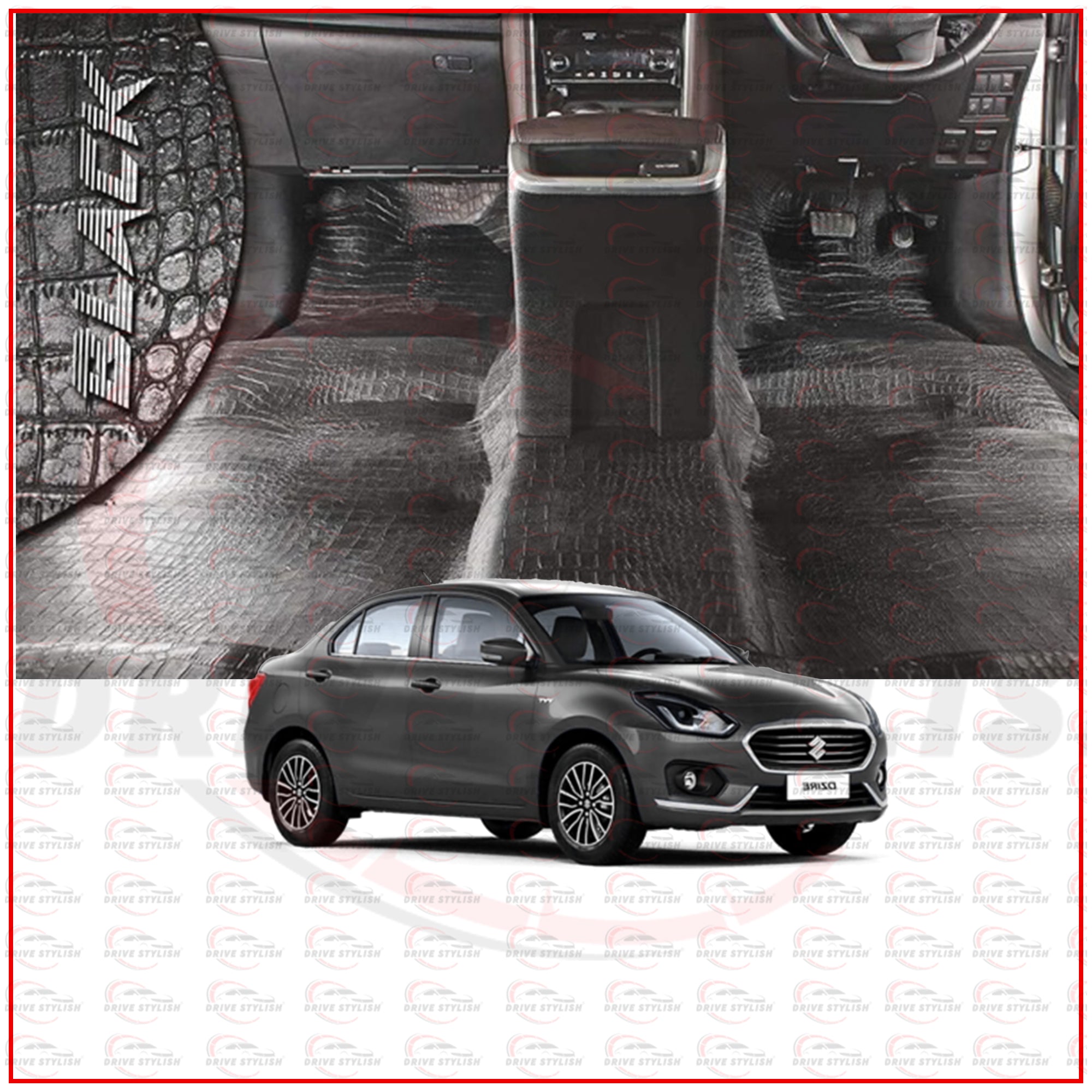 Car Flooring Lamination for the Maruti Suzuki Dzire 2017