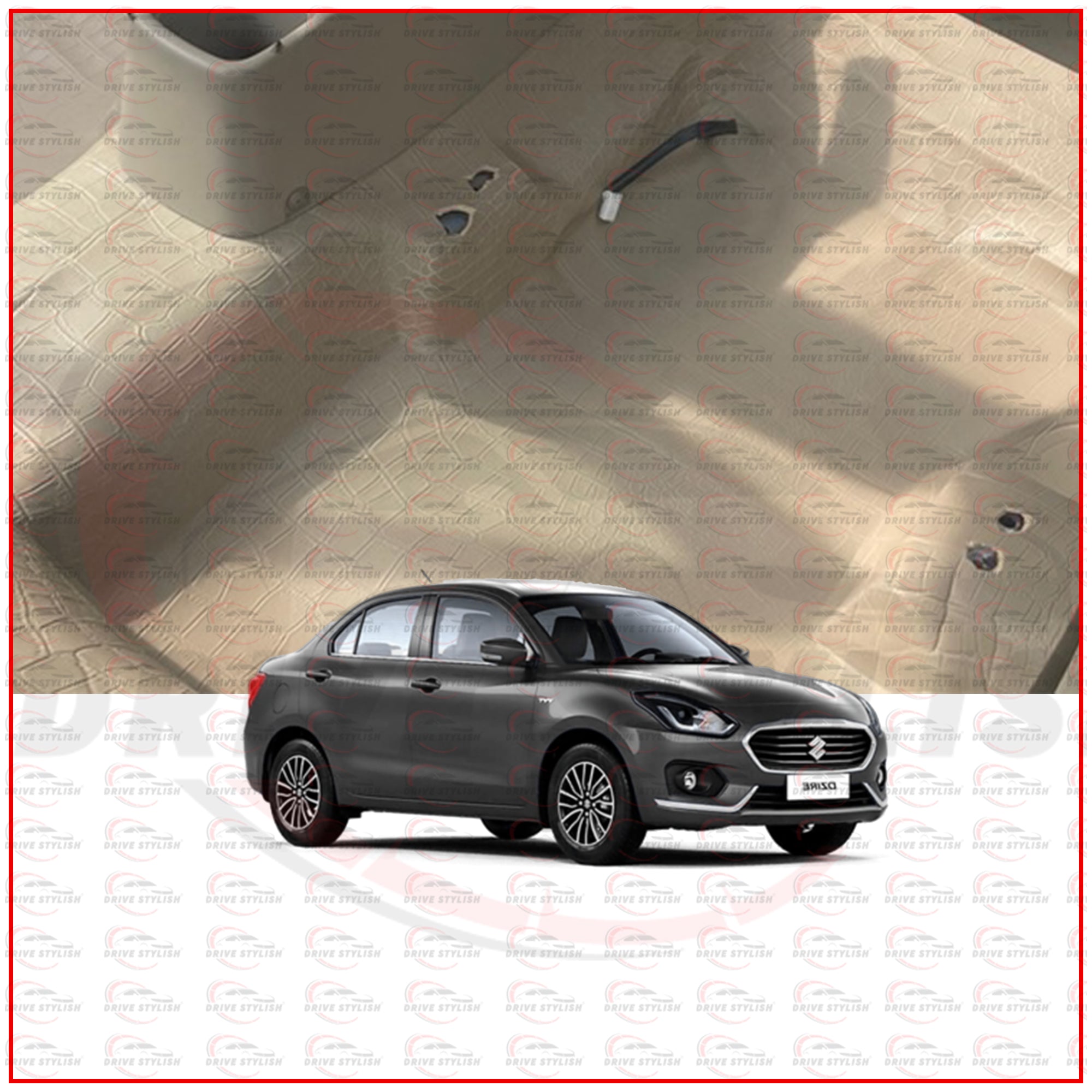Car Flooring Lamination for the Maruti Suzuki Dzire 2017