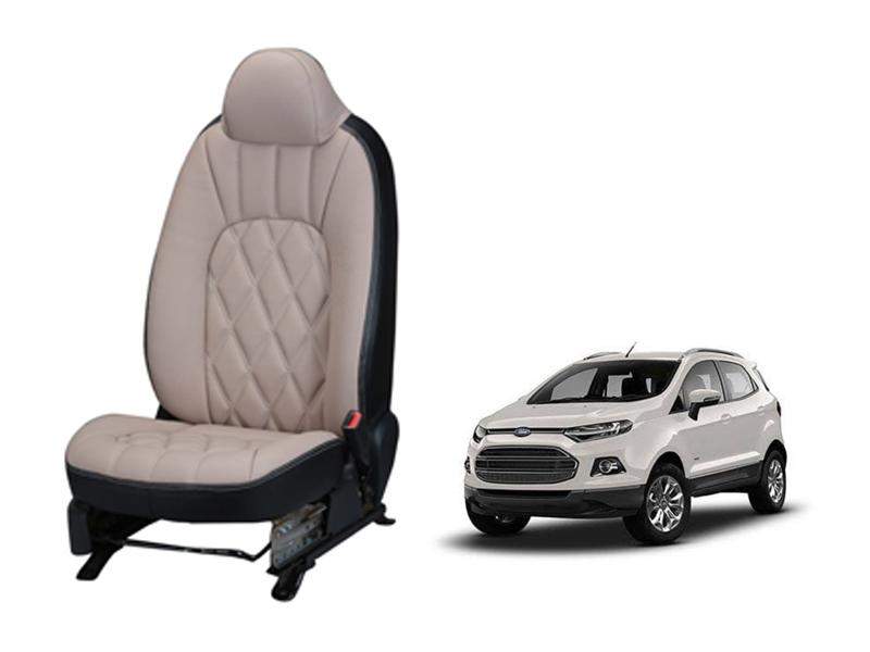 Ford EcoSport Art Leather Seat Cover - Threading Design | DriveStylish