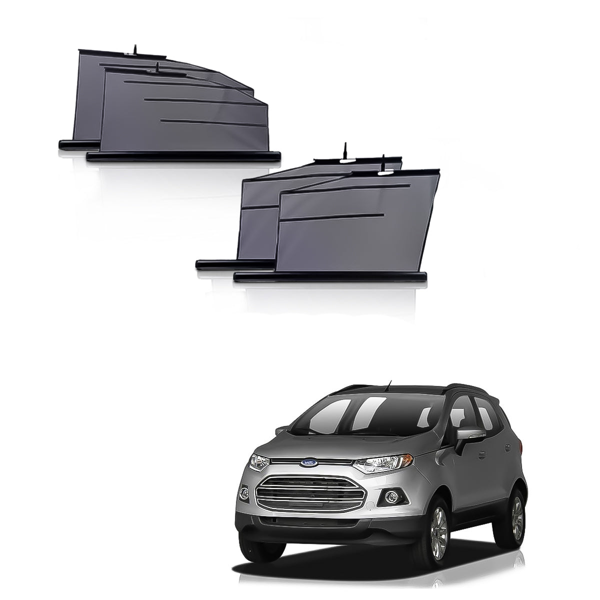 Ecosport Automatic window roller curtains | Car Roller Retractable Sun Shades