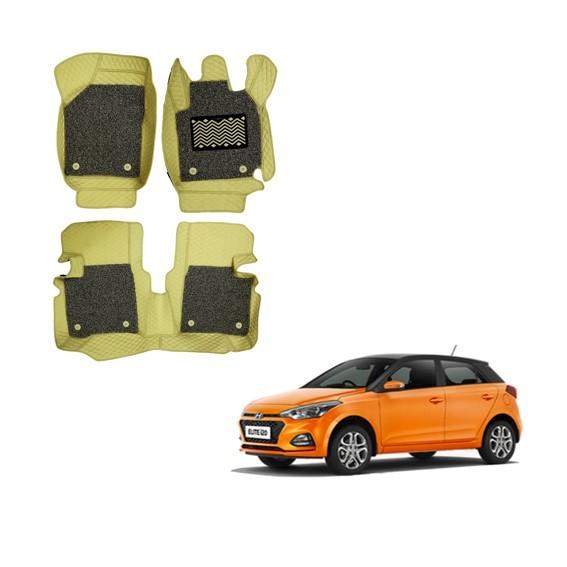 Hyundai Elite i-20 (2018-2019) Superior Floor Mats - Beige Colour
