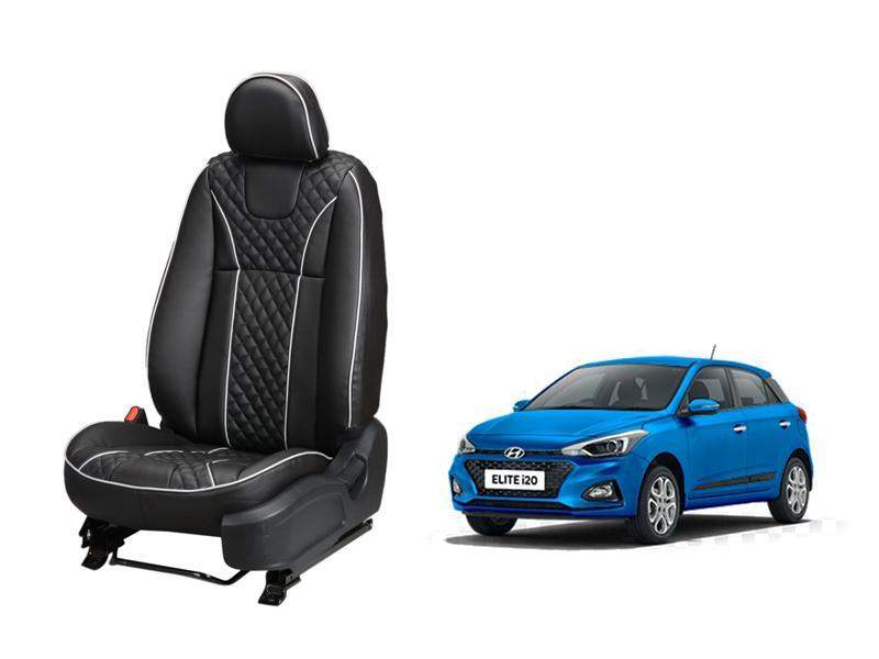 Hyundai Elite i-20 (2018-2019) Art Leather Seat Cover - Moon Design