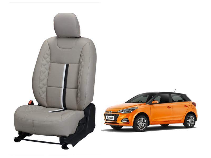 Hyundai Elite i-20 (2018-2019) Nappa Leather Seat Cover - Center Line Design