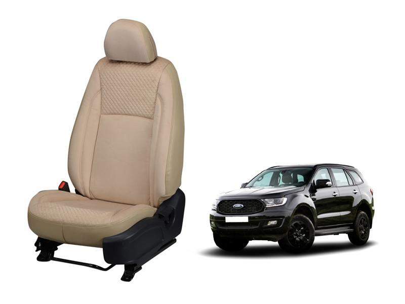 Ford Endeavour (2017) and Onwards Full Bucket Seat Cover - Velvet Series | DriveStylish