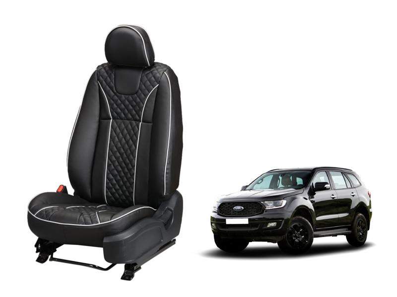 Ford Endeavour (2017) and Onwards Art Leather Seat Cover - Moon Design