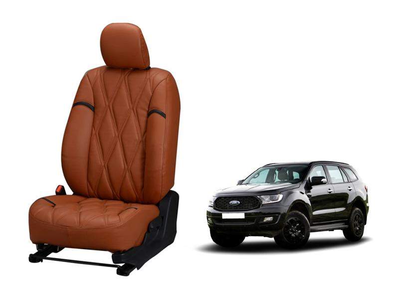 Ford Endeavour (2017) and Onwards Nappa Leather Seat Cover - Kite Design