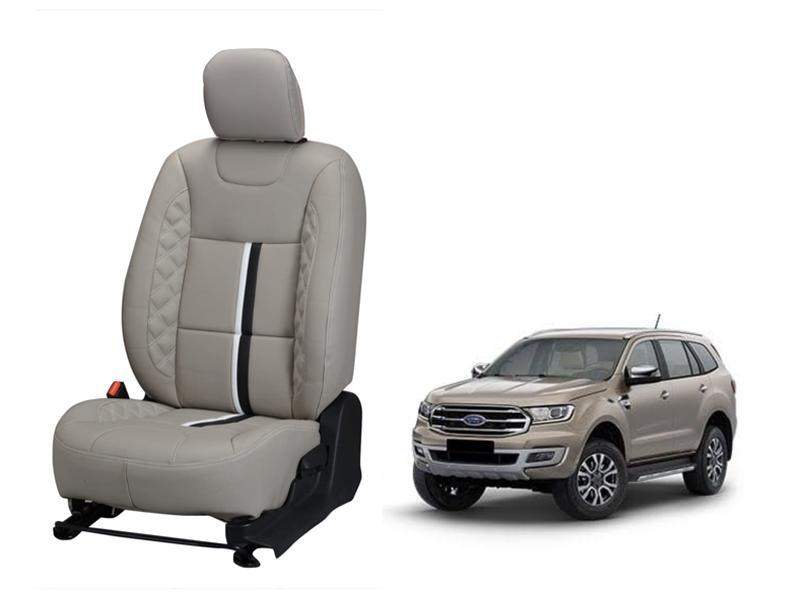 Ford Endeavour Nappa Leather Seat Cover - Trace Design