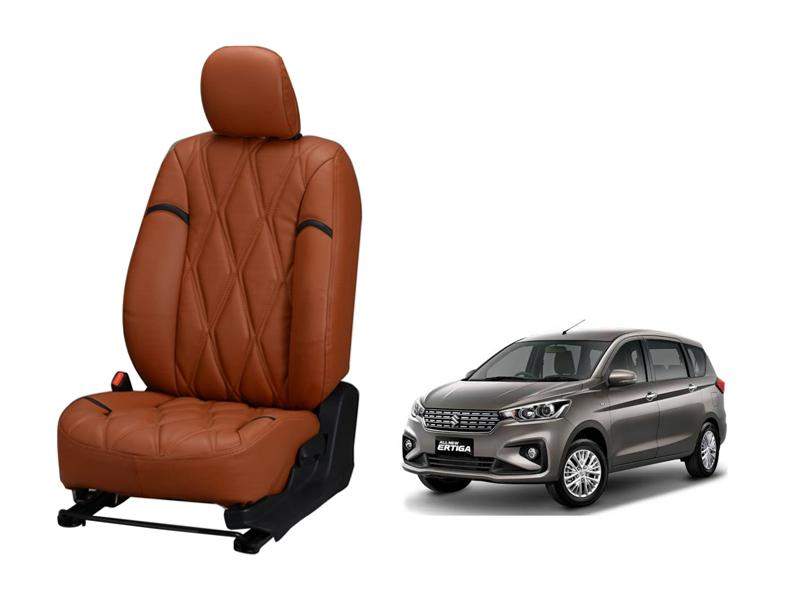 Maruti Suzuki Ertiga 2018 Kite Series 3D Custom Nappa Leather Car Seat Covers