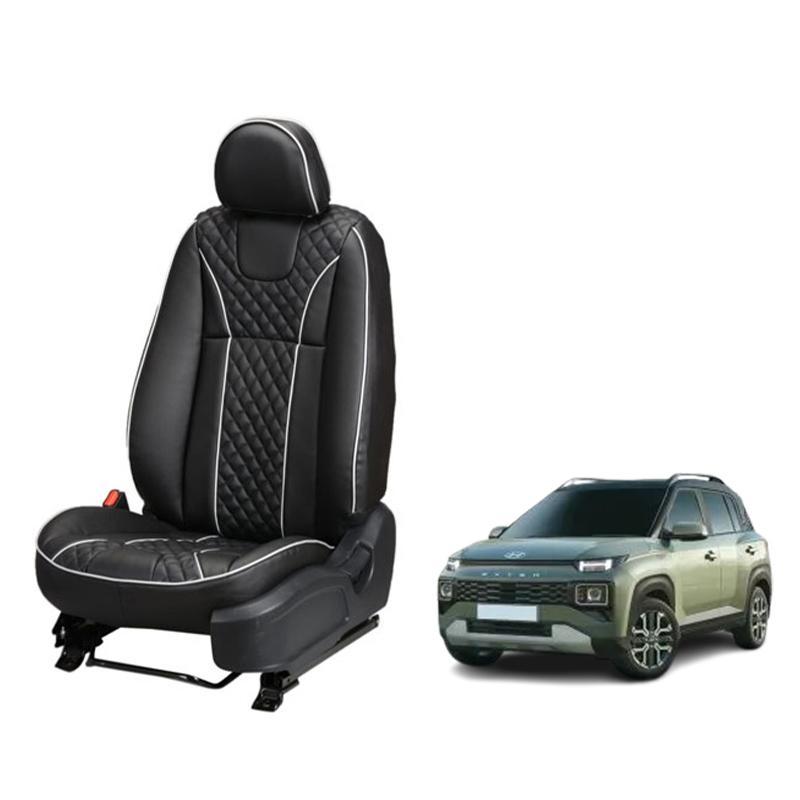 Hyundai Exter Art Leather Seat Cover - Moon Design