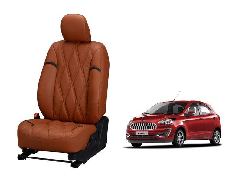 Ford Figo Nappa Leather Seat Cover - Kite Design