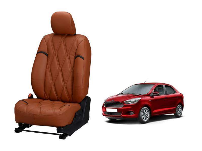 Ford Figo Aspire Nappa Leather Seat Cover - Kite Design