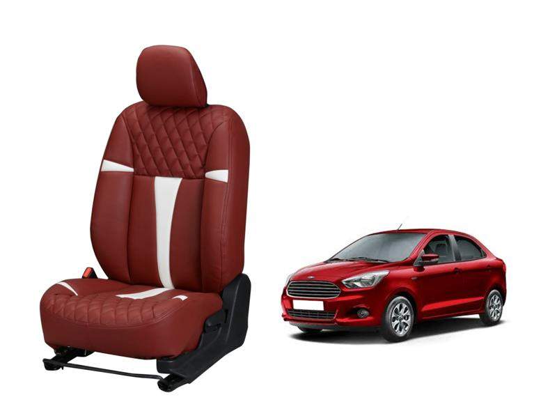 Ford Figo Aspire Art Leather Seat Cover - Racing Design | DriveStylish