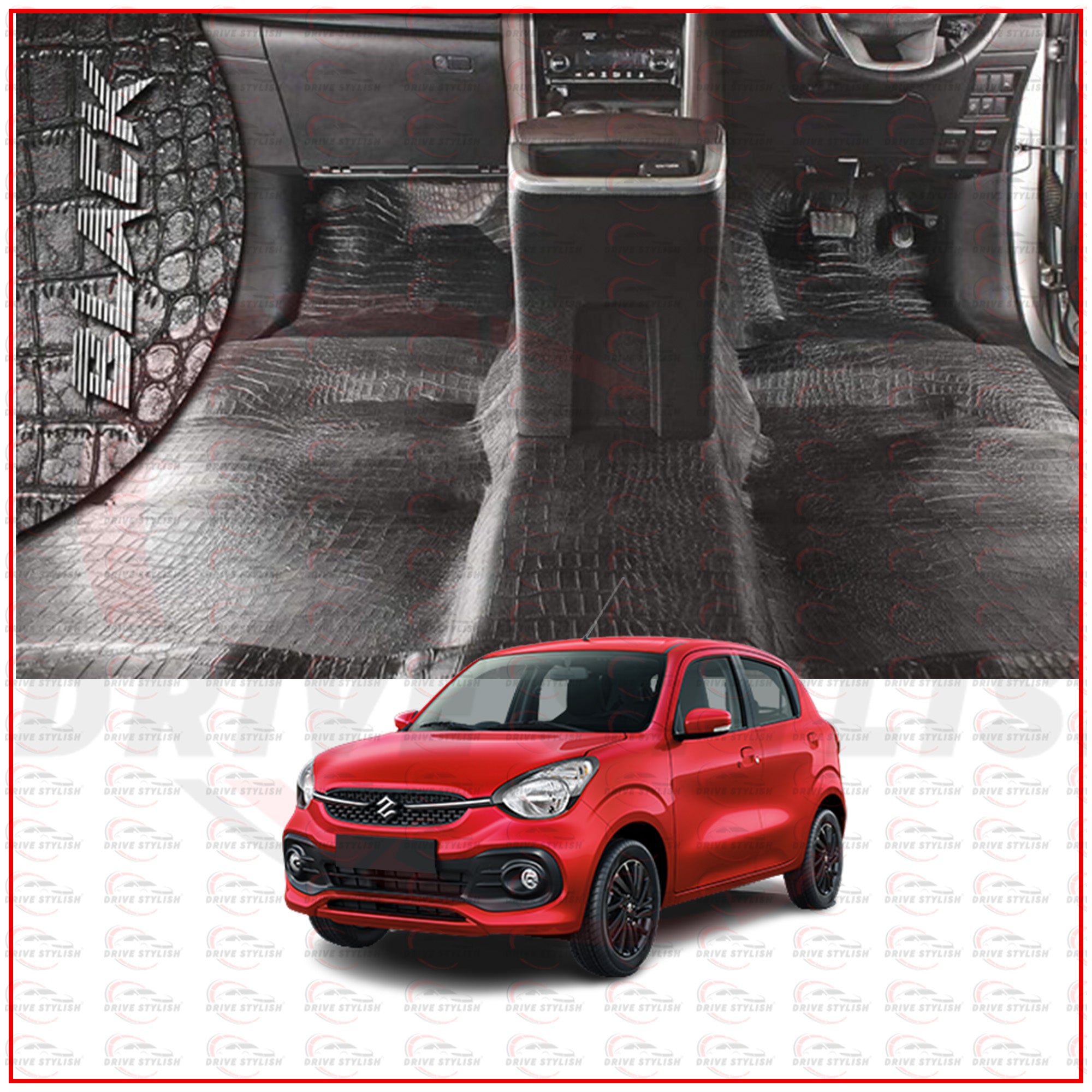 Floor Lamination For Celerio | Carpet Roll | PU Sheet With Anti-Skid Texture