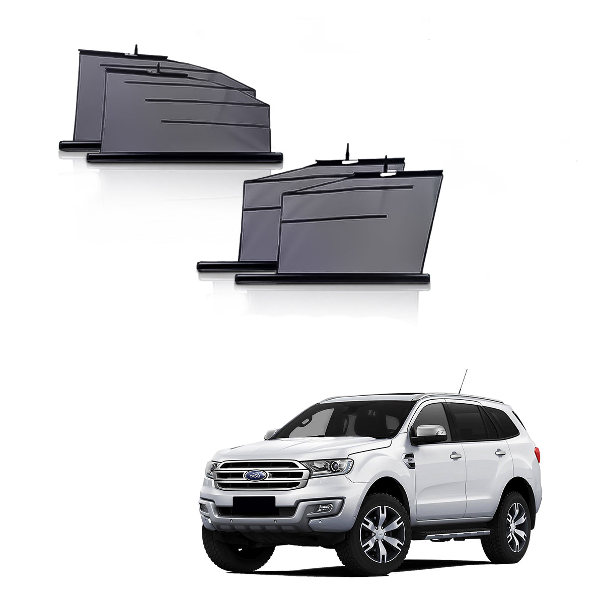 Ford Endeavour Automatic window roller curtains | Car Roller Retractable Sun Shades