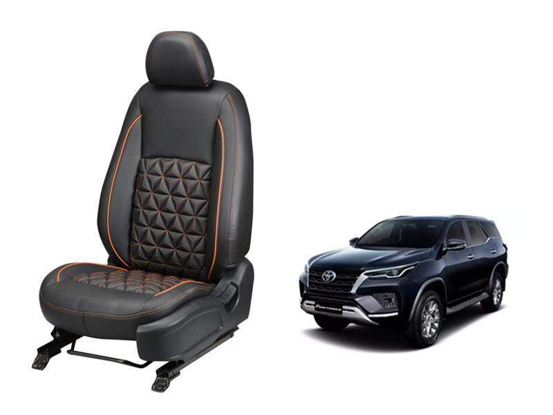 Toyota Fortuner 2021 Diamond Series 3D Custom Nappa Leather Car Seat Covers