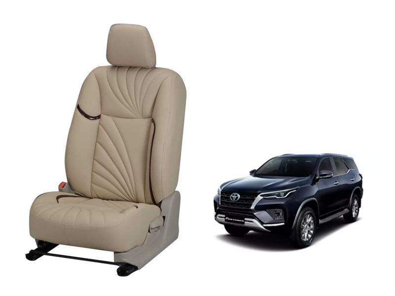 Toyota Fortuner 2021 Dove Series 3D Custom Nappa Leather Car Seat Covers